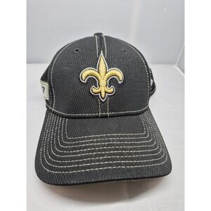 New Era Saints Hat NFL Players 1967‎ Patch Fitted Cap Black Small/Medium